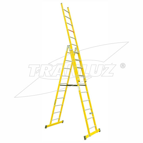 Escaleras de Tijera con Tramo Extensible