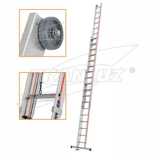 Escaleras Extensibles 3 Tramos con Cuerda