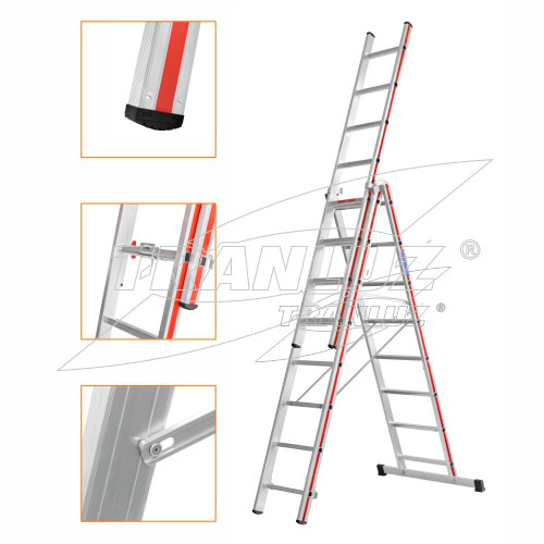 Escalera Combinada 3 Tramos