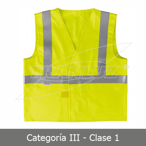 Foto Chaleco Alta Visibilidad Antiestático Retardante CAT-III Clase