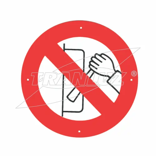 Foto Placa Prohibido Maniobrar