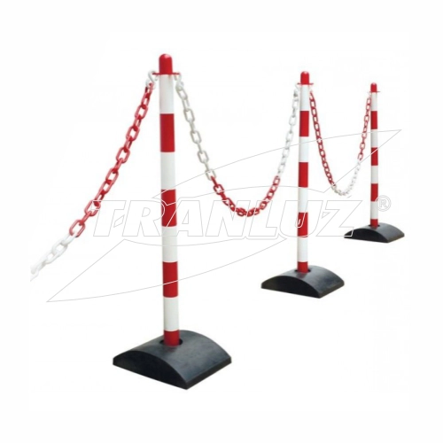 FOto PDF Ficha Técnica TLH306 Poste de Sujección de Cadena Bicolor TLH306